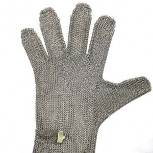 Guantes de malla de acero inoxidable 304L de puño largo de 19cm aprobados por CE para matanza de carniceros - Product Image 4