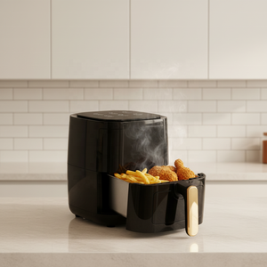 Nouvelle <span class=keywords><strong>friteuse</strong></span> à air 5L avec panier intérieur en acier inoxydable, 6 programmes, contrôle numérique, appareils électroménagers intelligents de haute qualité pour la maison - Product Image 5