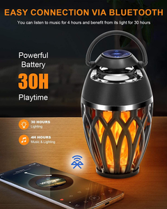 Haut-parleurs étanches pour l'extérieur V5.0 avec lumières LED RGB, son stéréo portable pour patio/piscine/camping, lot de 2 - Product Image 4