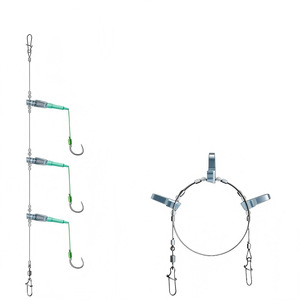 Aohu Hameçon multi-accroches détachable anti-emmêlement en acier inoxydable Ise Ni pour la pêche à la carpe en eau douce en hiver - Product Image 5