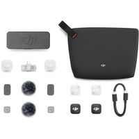 NOUVEAU Micro Mini 2 (2 émetteurs + 1 récepteur mobile + étui de charge) Microphone sans fil