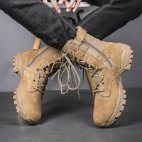 Bottes de combat Yakeda, bottes tactiques pour hommes, bottes tactiques durables en cuir suédé, chaussures tactiques de montagne, chaussures de randonnée en plein air, bottes du désert