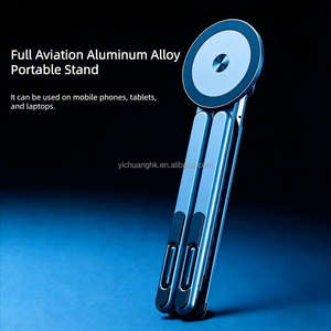 Soporte de Teléfono 3 en 1 de Aluminio Portátil, Multifuncional, Plegable, Rotación de 360 Grados, Altura Ajustable, Trípode para Escritorio - Product Image 3