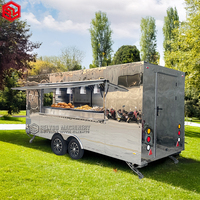Camion mobile de remorque de nourriture de concession personnalisable Chariot de crème glacée et de hot-dog Équipement complet de cuisine