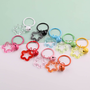 Porte-clés Étoile Colorée DIY, Accessoires de Bijoux pour Enfants, Fournitures d'Artisanat 8 à 13 Ans, Unisexe, Plaqué Métal, Automne 2025, Yiwu - Product Image 2