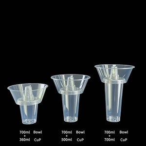 Ly nhựa PP đựng đồ ăn vặt, trà sữa, nước ép, dung tích 500ml, 600ml, 700ml, thiết kế sáng tạo - Product Image 6