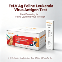 Kit de test rapide antigénique du virus de la léukémie féline (FeLV) Kit de test rapide FeLV AG pour le feline