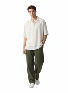 Overol Americano Holgado Retro Simple Sabin, Unisex, Corte Recto Medio, Estilo Paracaidista, Casual, Versátil, Antiarrugas - Product Image 4