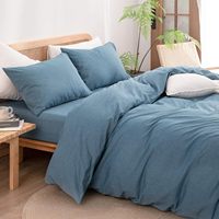 Ensemble de housse de couette en satin 100% coton tissé moderne de haute qualité Cloudland avec draps et taies d'oreiller