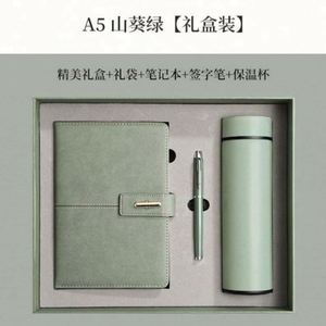 Wholesale Corporate Printed Leather PP Fabric Cover <b>Notebook</b> Gift <b>Sets</b> Bottle Customizable Luxury A3 Diary Box Pen USB - Product Image 6