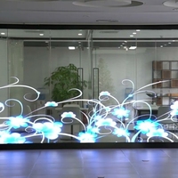 High Reflectivity Magic Mirror Glass High Transparency LED Curtain Wall Mirror Display Glass Panel