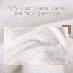 Plaid Doux et Chaud en Polaire Sherpa Double Couche 100% Polyester, Motif Écossais <span class=keywords><strong>Rouge</strong></span> et Noir, Idéal pour Canapé et <span class=keywords><strong>Lit</strong></span> – Collection Hiver Usine - Product Image 5