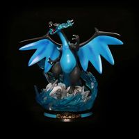 Collection de figurines d'anime lumineuses LED de la série Pokemonedr Evolution, Charizard, Gengar, Mewtwo, statue de collection, modèle en PVC, jouet