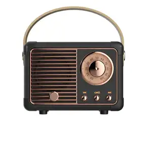 Retro BT hoparlör HM11 klasik Retro ses Stereo taşınabilir dekorasyon Mini hoparlörler seyahat müzik çalar