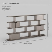 Étagère de présentation moderne en MDF de qualité E1 avec finition cristal, résistante aux rayures, en bois de burl de luxe
