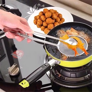 Stainless Steel Strainer 28x10cm Oil Filter For Fried Foods Cooking Tool - Product Image 1
