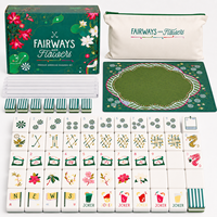 Mahjong Amerika Modern Mewah Desain Bunga Segar Asal Guangdong Pengalaman Produksi 15 Tahun Termasuk Tas Pembawa