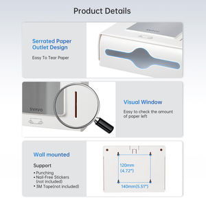Boîte à essuie-mains de salle de bain de qualité supérieure-Convient aux essuie-mains standard, anti-poussière pour le séchage après lavage - Product Image 5