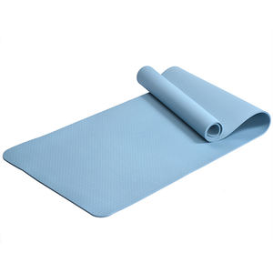 Colchoneta de yoga respetuosa con el medio ambiente con impresión personalizada Colchoneta de yoga plegable de doble color Almohadilla duradera Colchoneta de yoga TPE - Product Image 2