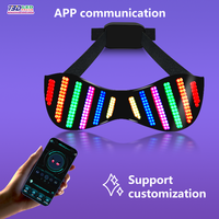 Lunettes de vue intelligentes LED programmables pour les fêtes du nouvel an chinois Lunettes lumineuses lumineuses pour le plaisir et la nouveauté