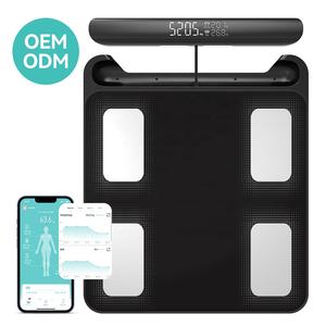 Intelligente Bmi 8 punti di contatto elettrodi Bia grasso corporeo scala intelligente per il peso del corpo scala con 8 elettrodi - Product Image 1