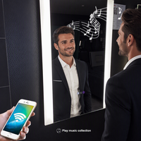 Miroir de salle de bain LED avec lumière, capteur tactile Sophia Dimmer Defogger CCT 3000K 4000K 6000K, pour hôtels 5 étoiles et hôtellerie, par Factory