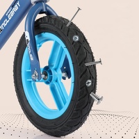 Meilleur vélo d'équilibre électrique 4-en-1 pour enfants, unisexe, en plastique vert, style voiture, avec coussin de siège, cadre renforcé et roulements