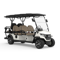 Fabricant chinois acceptant la personnalisation – Voiturette de golf électrique 6 places, mini-bus de tourisme avec sièges orientés vers l'avant et vers l'arrière