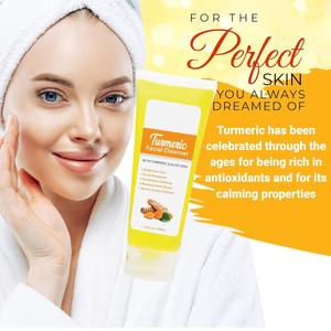 Limpiador facial <span class=keywords><strong>de</strong></span> cúrcuma <span class=keywords><strong>de</strong></span> etiqueta privada, exfoliante, <span class=keywords><strong>manchas</strong></span> que se desvanecen, lucha contra el daño solar, acné, ilumina <span class=keywords><strong>la</strong></span> piel, limpiador Facial suave - Product Image 2