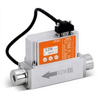 Débitmètre massique thermique en acier inoxydable 2,8-1000 Nl/min RS485 Modbus 4-20 mA OEM pour air, azote, oxygène, hydrogène, hélium