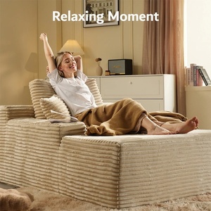 Divano Modulare Moderno Salvaspazio Sottovuoto per Arredamento <span class=keywords><strong>Casa</strong></span>, Divano Letto Quadrato con Cuscini, Set Divani Arrotolabili per Soggiorno - Product Image 4