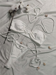 2023 personnalisé <span class=keywords><strong>plage</strong></span> Super Mini extrême <span class=keywords><strong>Micro</strong></span> maillot de bain deux pièces chaîne oeillet <span class=keywords><strong>Bikini</strong></span> et vêtements de <span class=keywords><strong>plage</strong></span> - Product Image 2