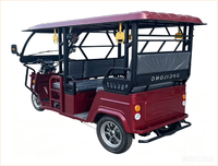 Tuk-tuk Électrique 2025 Haute Vitesse 72V 2000W, Véhicule Passager à Trois Roues pour Adultes, 7 Places, Grande Autonomie