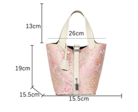 Kit de Matériaux DIY pour Sac à Main 2026, Ensemble de Couture Jacquard Brocart Chinois, Projet de Sac Fourre-tout Vintage à Poignée Supérieure et Bandoulière