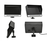 Fábrica al por mayor 10,1 pulgadas HD Vista trasera Monitor de coche Entrada de 2 canales 1080P escritorio HD Monitor TFT LCD Monitor de camión