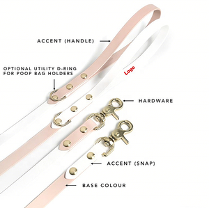 Ensemble collier et <span class=keywords><strong>laisse</strong></span> pour chien de luxe, durable, imperméable, couleurs personnalisées, collier et <span class=keywords><strong>laisse</strong></span> <span class=keywords><strong>en</strong></span> PVC avec boucle <span class=keywords><strong>en</strong></span> métal robuste - Product Image 4