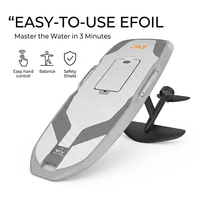 Planche de surf électrique hydrofoil à alimentation directe Efoil EPP 110L Jetboard QuickLearn Safe Hand Control Smart Remote Gris Blanc