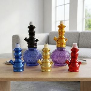 Set de Cachimba Portátil Mini, Botella de Vidrio, Soporte de Aluminio, Caja de Regalo, Kit de Shisha Pequeño para el Hogar y Viajes - Product Image 1