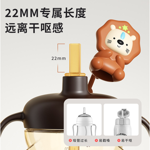 Biberón de doble ASA sin BPA, Material de silicona con logotipo personalizado para pezones de 0 a 12 meses, evita la hinchazón por pulverización - Product Image 5