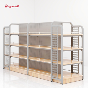 Étagères de supermarché réglables <span class=keywords><strong>double</strong></span> face, gondoles de supermarché, étagères murales, étagères pour magasin de détail - Product Image 2