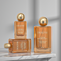 Flacon de parfum carré plat en verre de luxe 50 ml 100 ml avec marquage à chaud pour sérum de soin de la peau et collyre