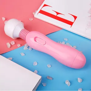 Vibratori a batteria economici Mini Wand Massager G Spot nei prodotti del sesso vibratori alimentati a batteria da donna