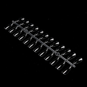 Présentoir transparent pour faux ongles en forme de goutte d'eau amande, avec nuancier de couleurs pour nail art - Product Image 2