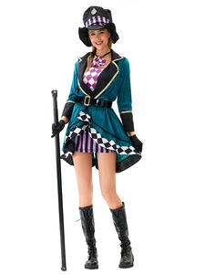 Disfraz <span class=keywords><strong>de</strong></span> Mago Adulto para Halloween 2026, Circo, Alicia, <span class=keywords><strong>Sombrerero</strong></span> <span class=keywords><strong>Loco</strong></span>, Discoteca, Entrenador <span class=keywords><strong>de</strong></span> Animales, Actuación en Escenario, Vestido para <span class=keywords><strong>Mujer</strong></span> - Product Image 1