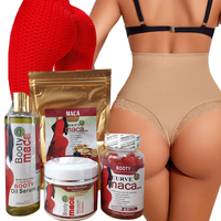 Ensemble OEM de qualité Grosses fesses Crème à l'huile pour l'élargissement des hanches avec maca noire Ensemble de crème d'amélioration pour le lifting des fesses
