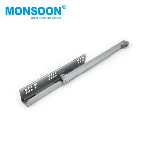 Systèmes de tiroirs dissimulés pour armoire de cuisine, hauteur 128 mm, gris, fermeture amortie, double paroi, à montage sous plan - Product Image 4