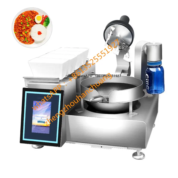 Custom Intelligent Table Automatic Electric Cooking Machine Robot / automatic food cooking machine with CE