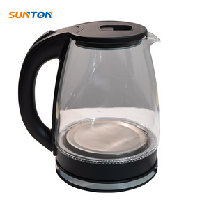 Sunton กาต้มน้ำไฟฟ้าทำจากแก้ว1500W สำหรับต้มน้ำเดือดฐานหมุน360 ° 1.8L เครื่องใช้ในครัว - Product Image 1