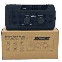 5000mAh Portable NOAA Alert Radio with USB Rechargeable Battery for Hurricane Season Preparedness