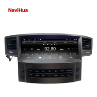 Lecteur DVD de voiture Navihua à écran tactile Android pour Lexus LX570 2007-2015 Autoradio 12.3 pouces Système multimédia de navigation GPS de voiture
